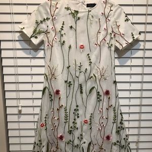 Embroidered Floral Dress